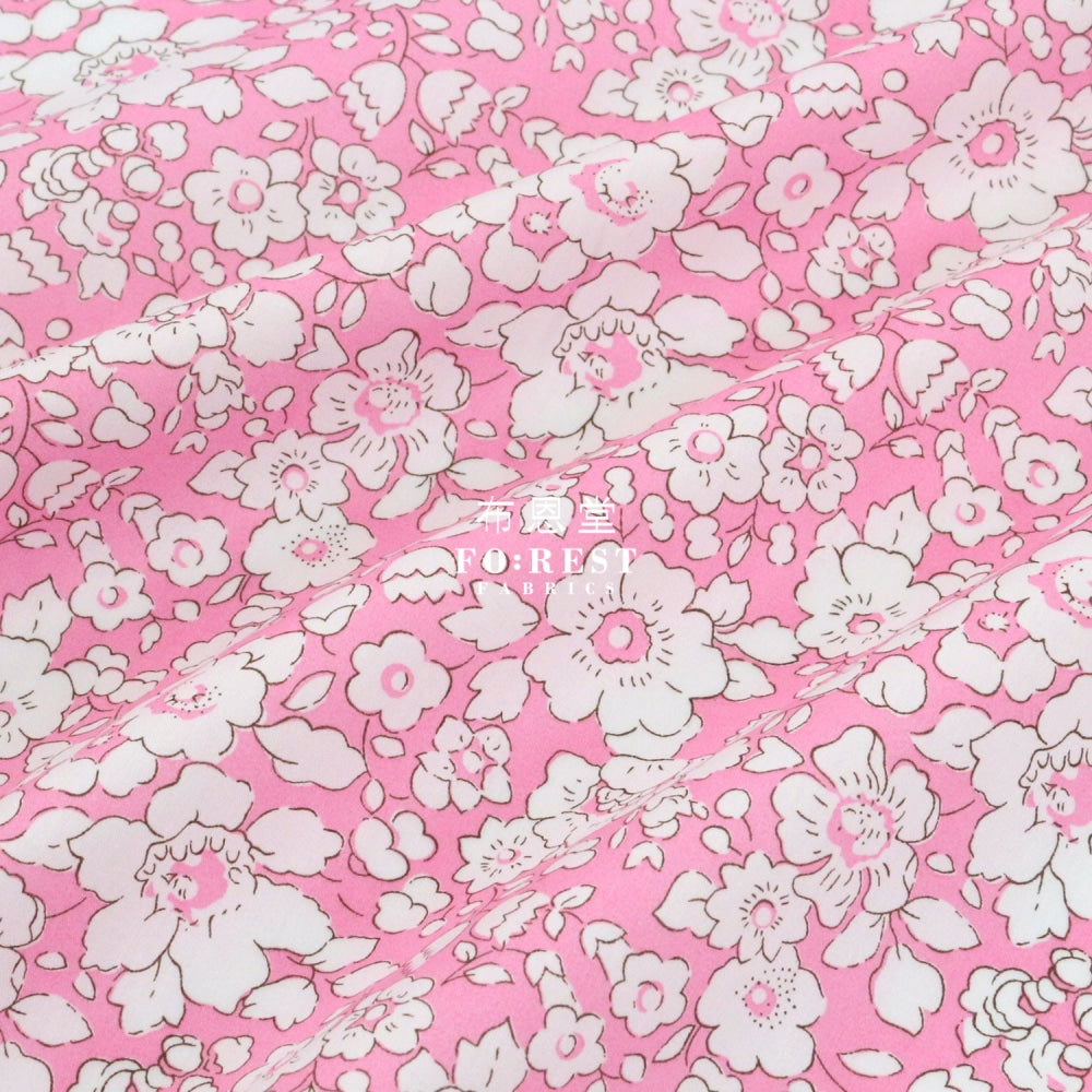 Liberty Of London (Cotton Tana Lawn Fabric) - Betsy Boo Pink Cotton