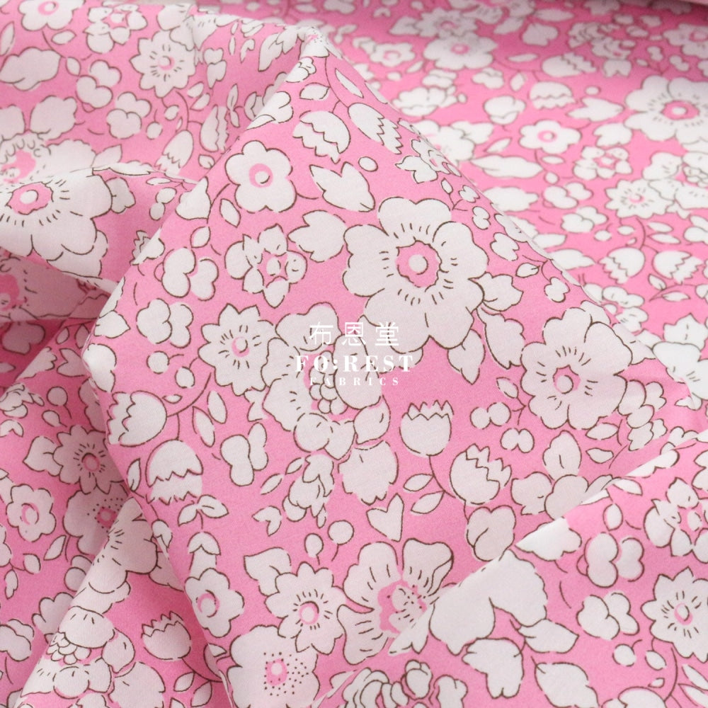 Liberty Of London (Cotton Tana Lawn Fabric) - Betsy Boo Pink Cotton