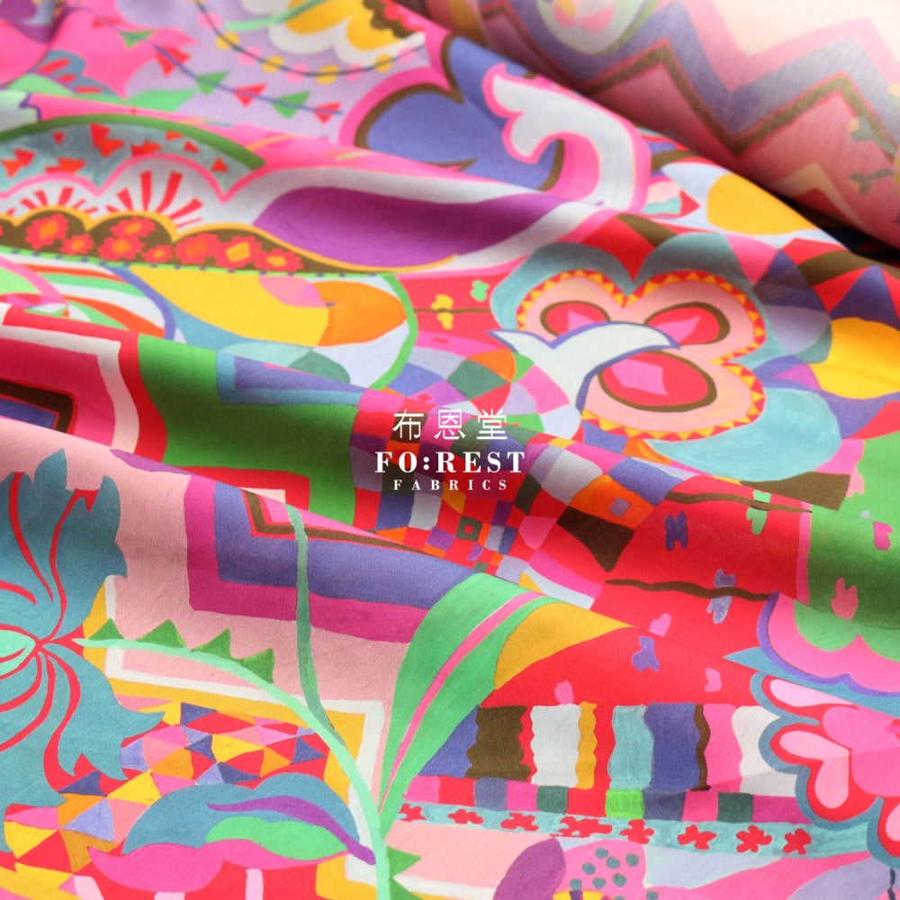 Liberty Of London (Cotton Tana Lawn Fabric) - Bohemia Red Cotton