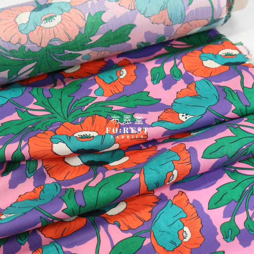 Liberty Of London (Cotton Tana Lawn Fabric) - Butterfield Poppy Cotton