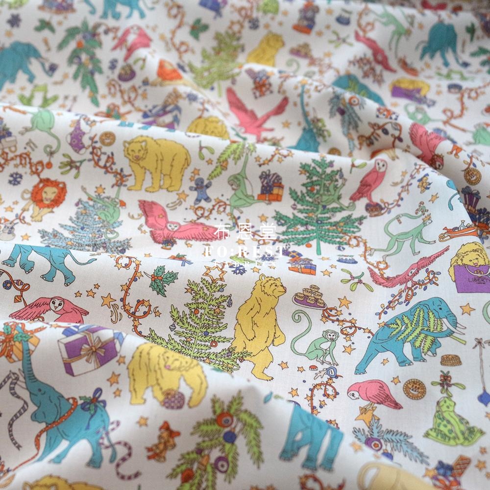 Liberty Of London (Cotton Tana Lawn Fabric) - Christmas White Cotton