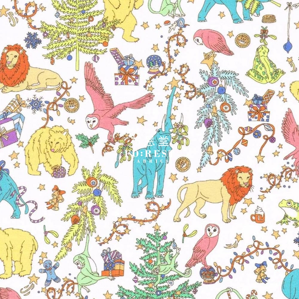 Liberty Of London (Cotton Tana Lawn Fabric) - Christmas White Cotton