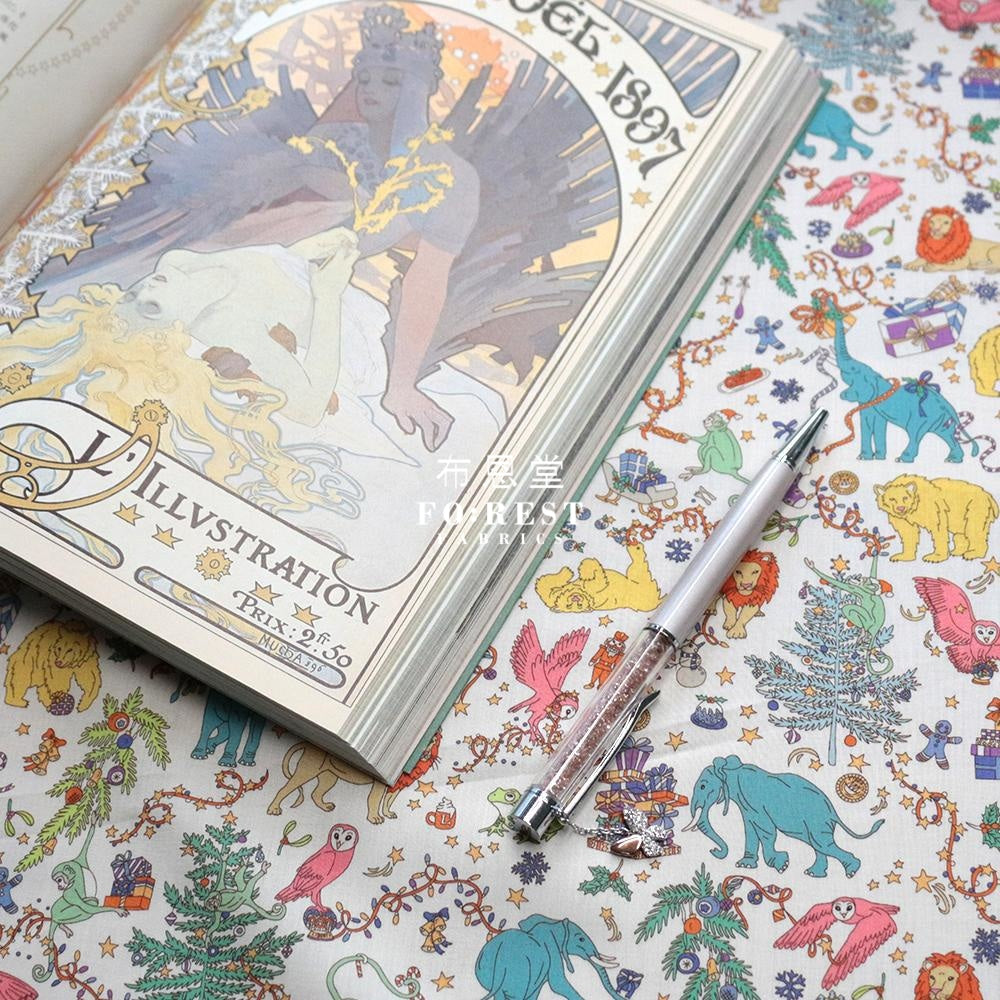 Liberty Of London (Cotton Tana Lawn Fabric) - Christmas White Cotton