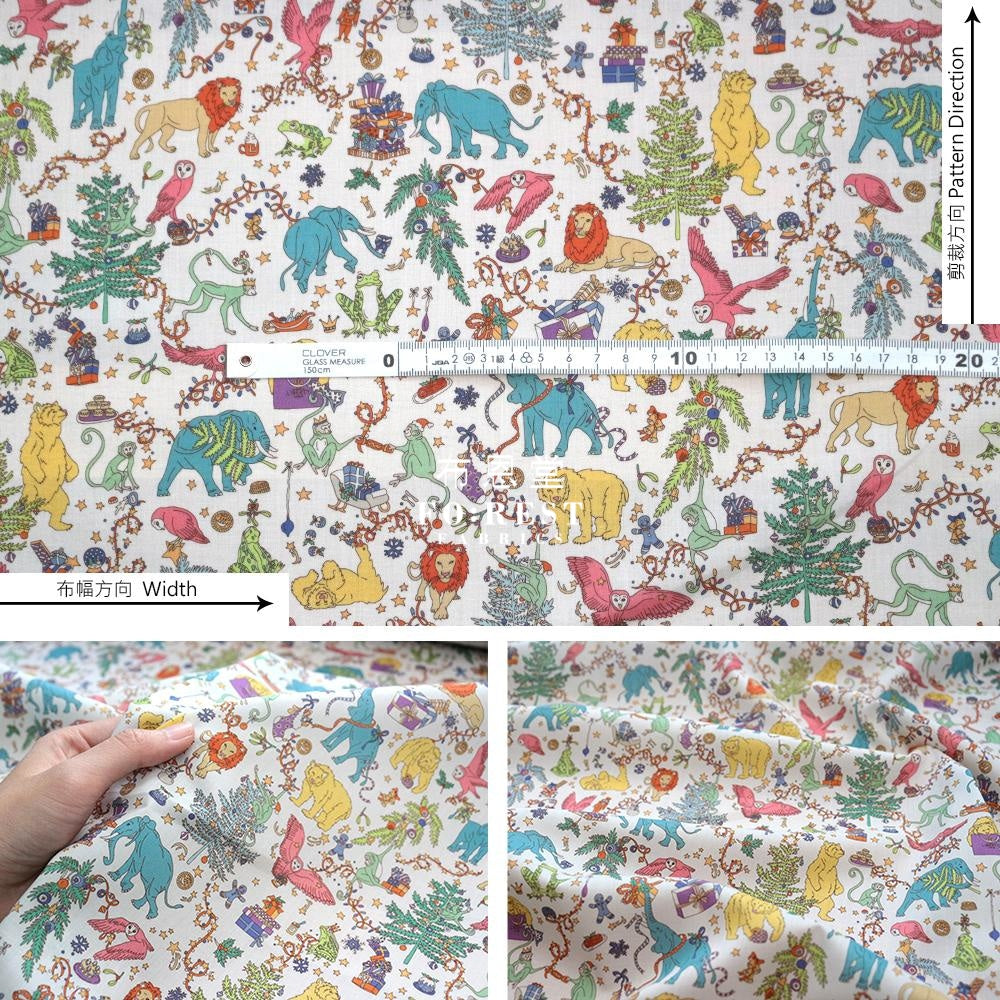 Liberty Of London (Cotton Tana Lawn Fabric) - Christmas White Cotton