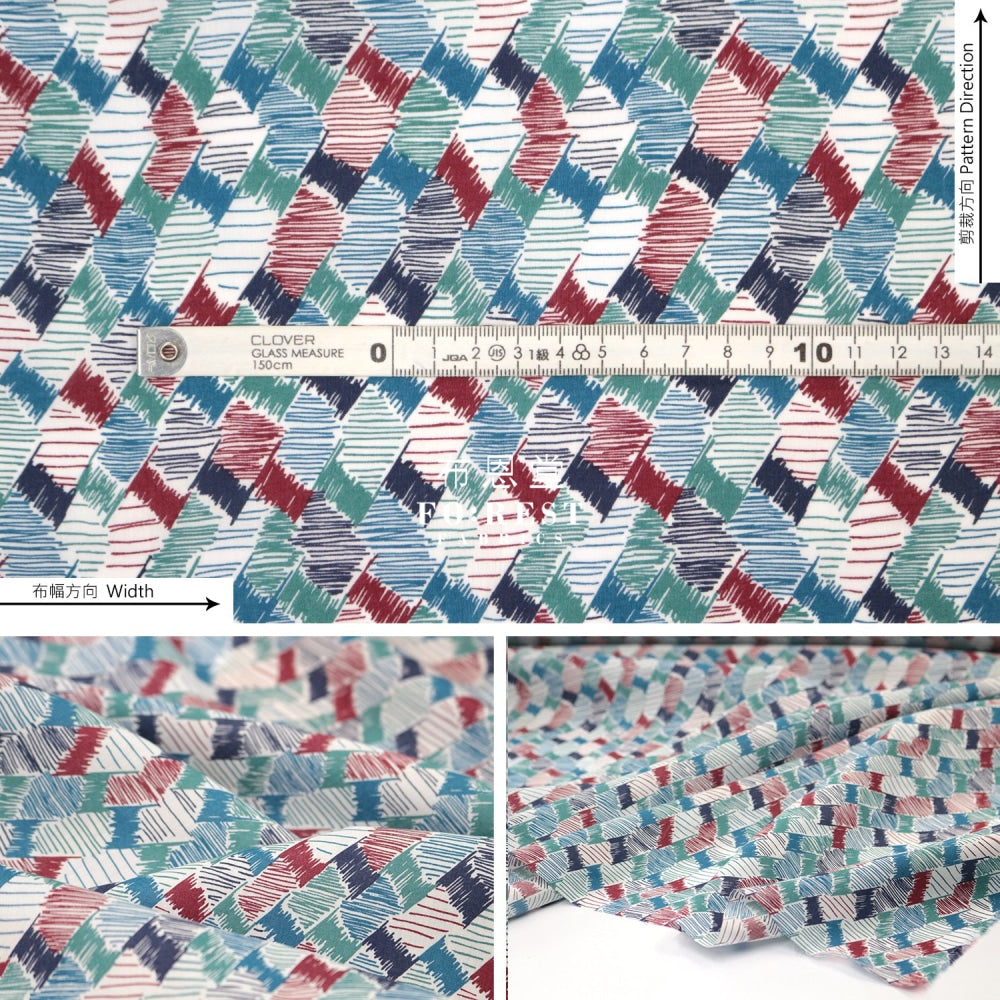 Liberty Of London (Cotton Tana Lawn Fabric) - Crayon Check Cotton