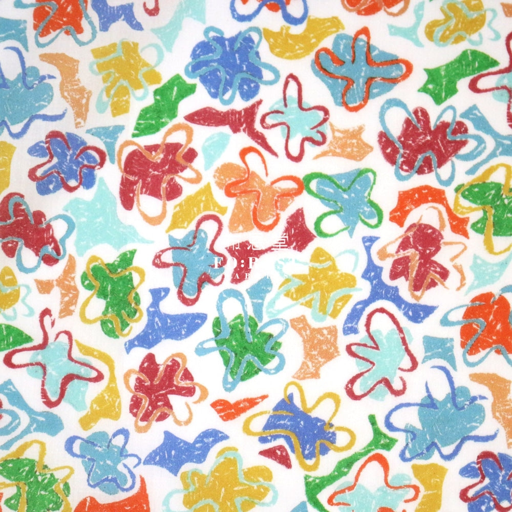 Liberty Of London (Cotton Tana Lawn Fabric) - Crayon Fiesta Cotton