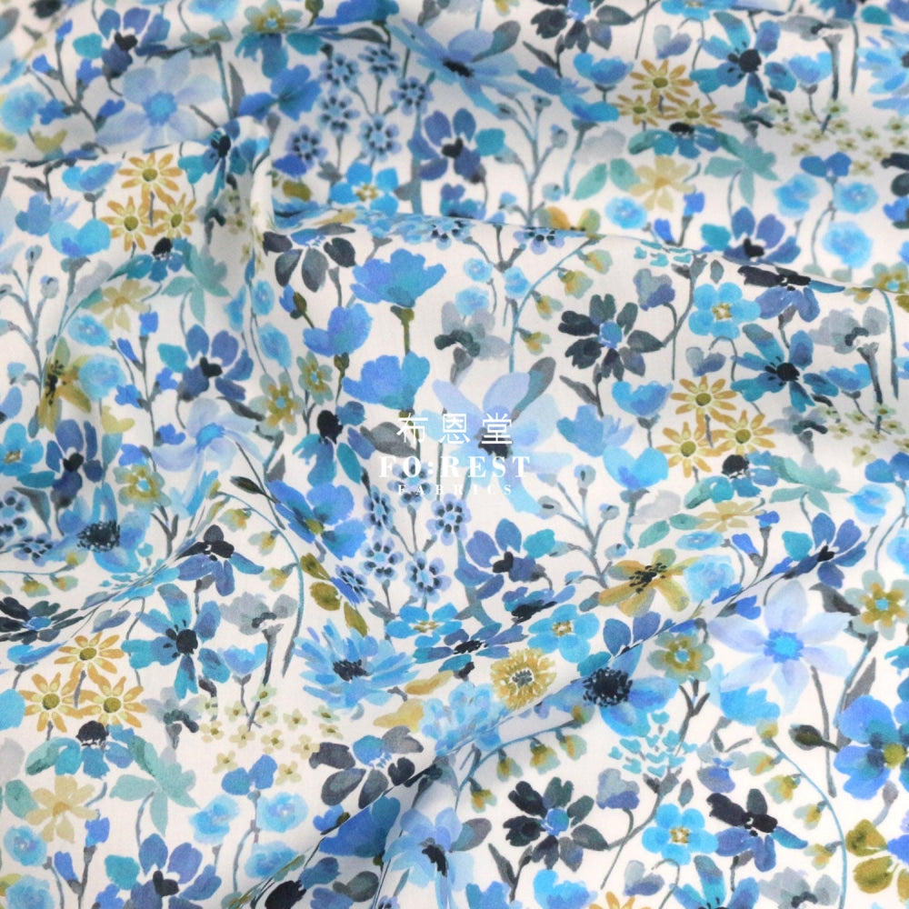 Liberty Of London (Cotton Tana Lawn Fabric) - Dreams Summer Blue Cotton