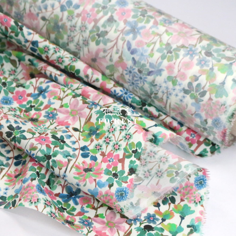 Liberty Of London (Cotton Tana Lawn Fabric) - Dreams Summer Green Cotton