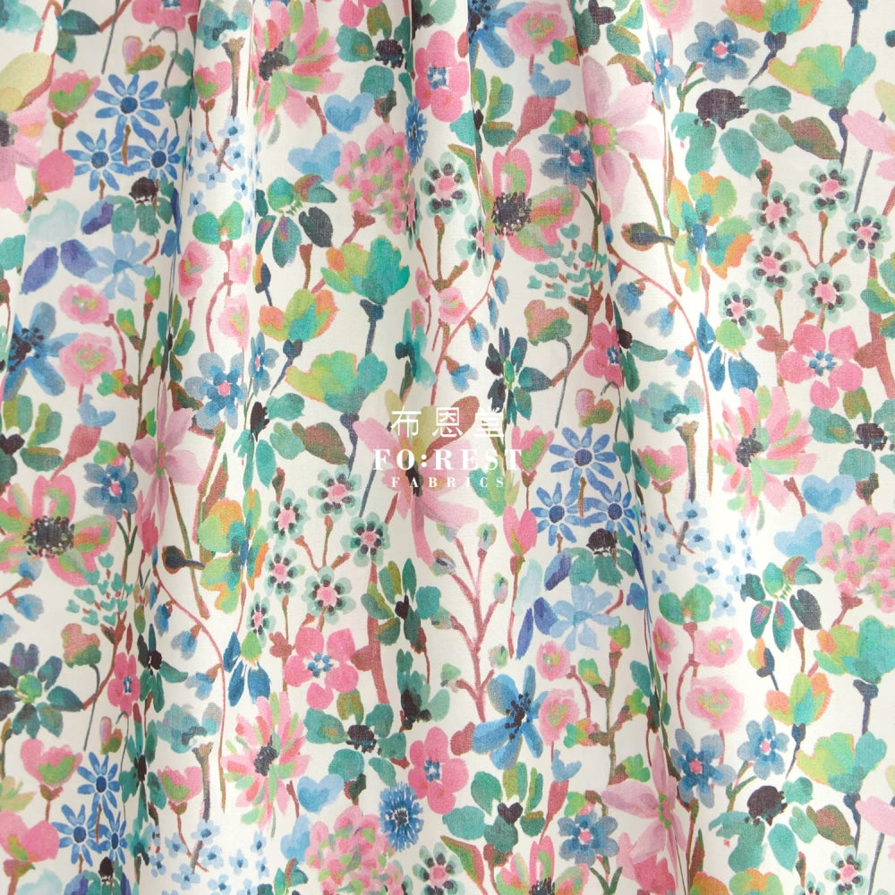 Liberty Of London (Cotton Tana Lawn Fabric) - Dreams Summer Green Cotton