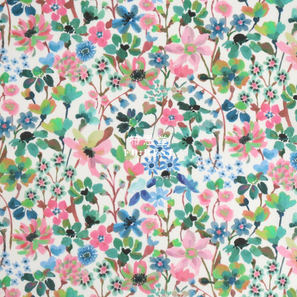 Liberty Of London (Cotton Tana Lawn Fabric) - Dreams Summer Green Cotton