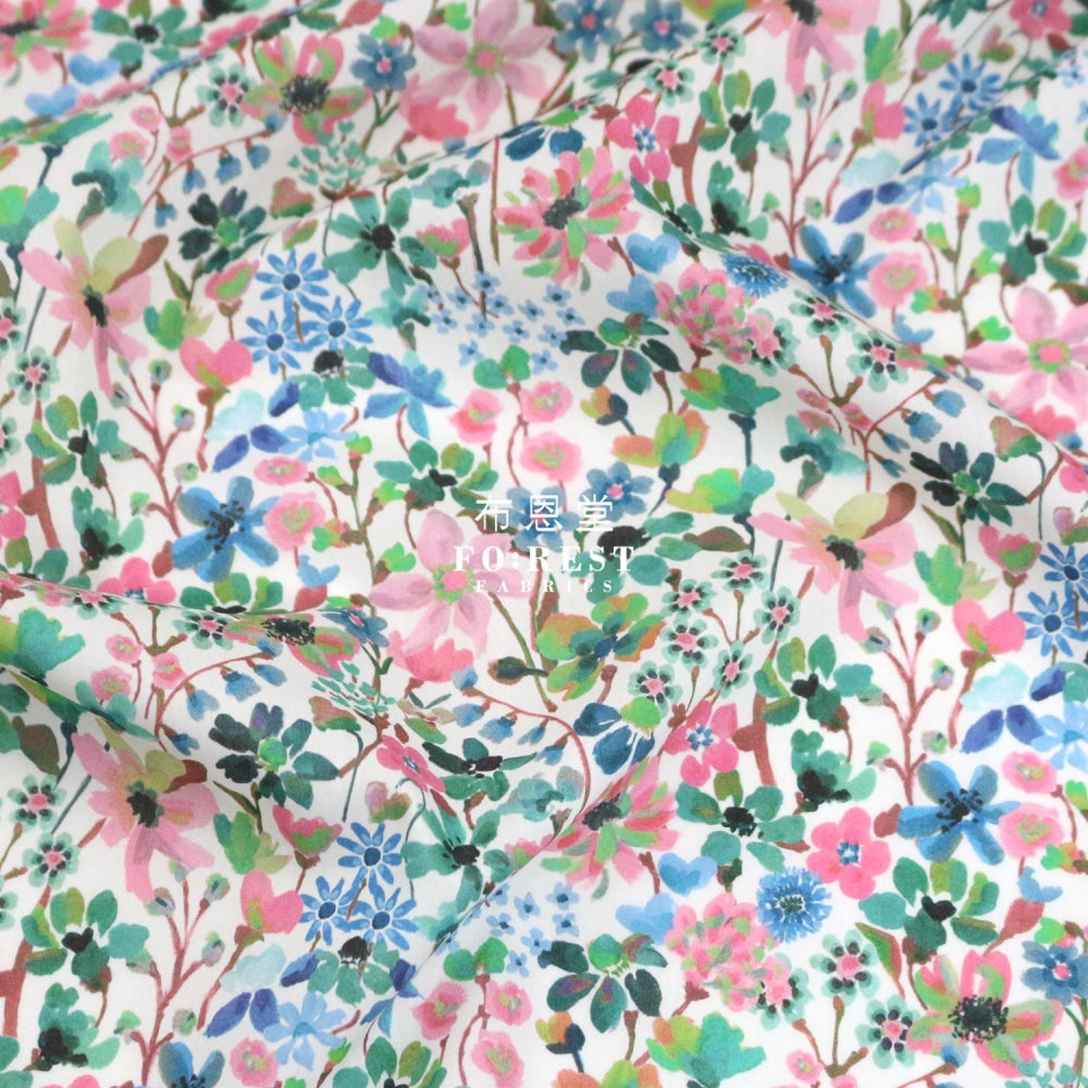 Liberty Of London (Cotton Tana Lawn Fabric) - Dreams Summer Green Cotton