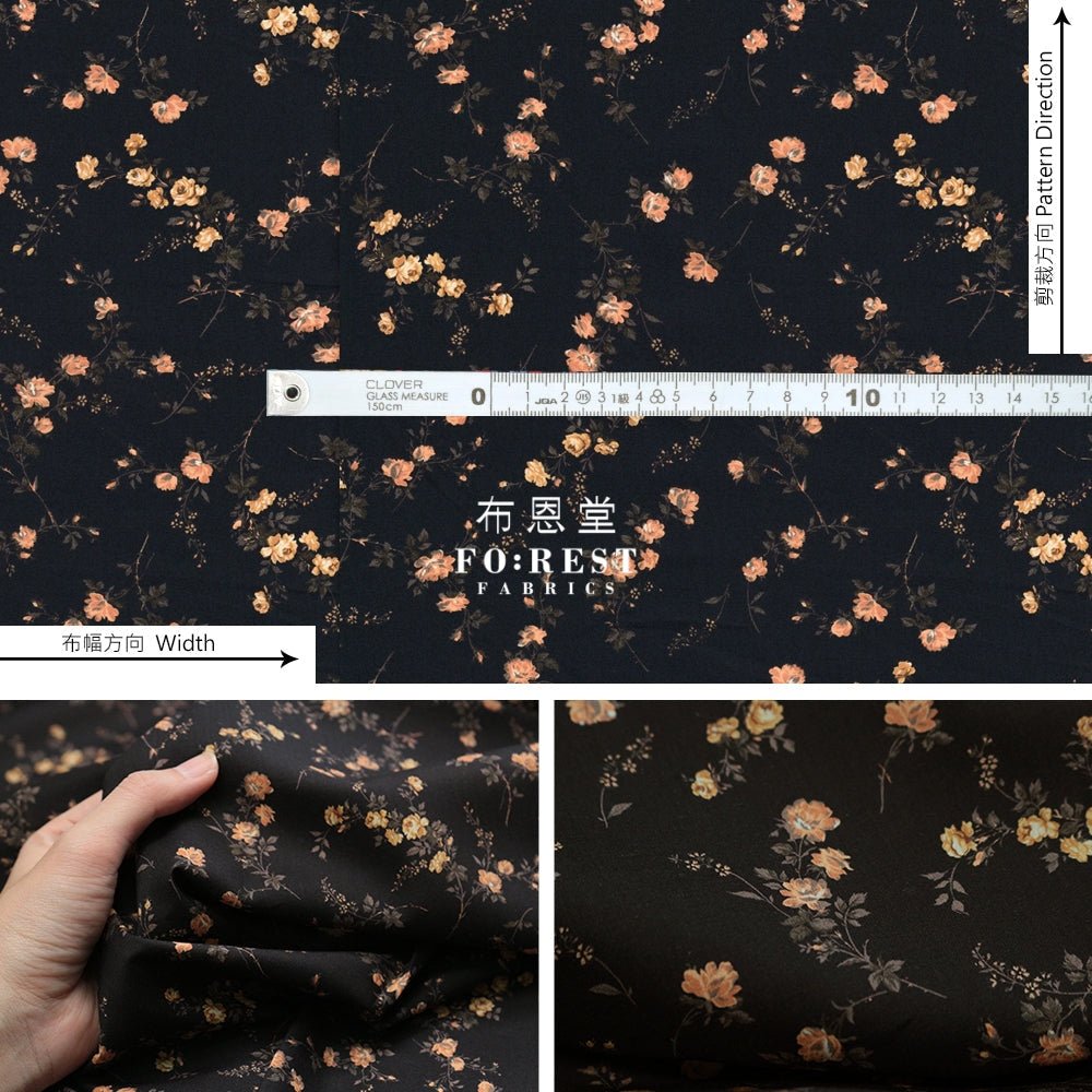 Liberty of London (Cotton Tana Lawn Fabric) - Elizabeth - FO:REST Fabric 布恩堂Liberty fabrictana lawnjapanese fabricykk zipper