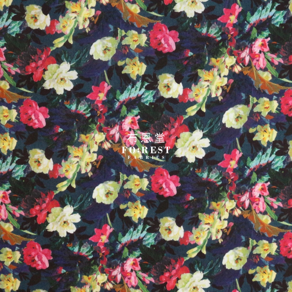 Liberty Of London (Cotton Tana Lawn Fabric) - Eltham Black Cotton