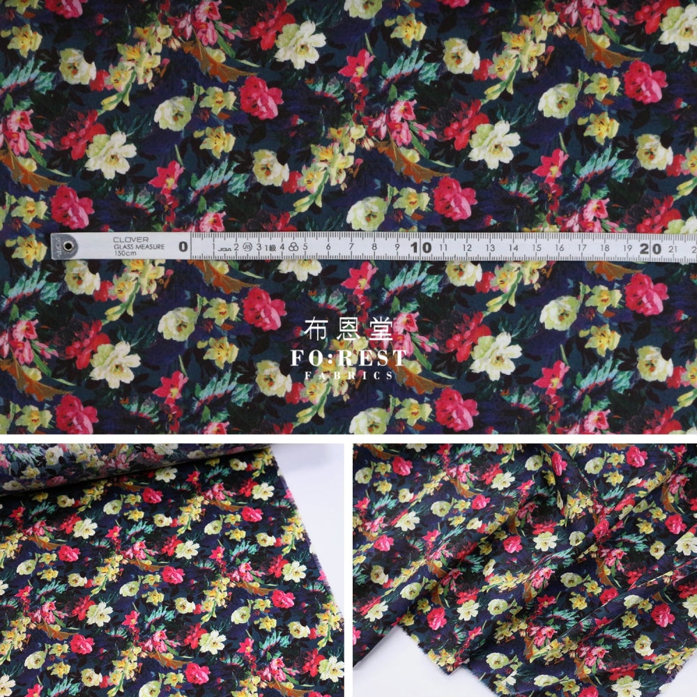 Liberty Of London (Cotton Tana Lawn Fabric) - Eltham Black Cotton