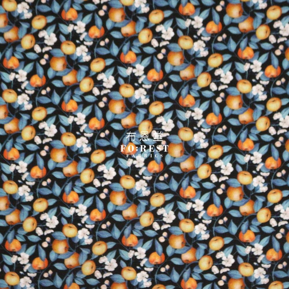 Liberty Of London (Cotton Tana Lawn Fabric) - Elving Orchard Orange Cotton