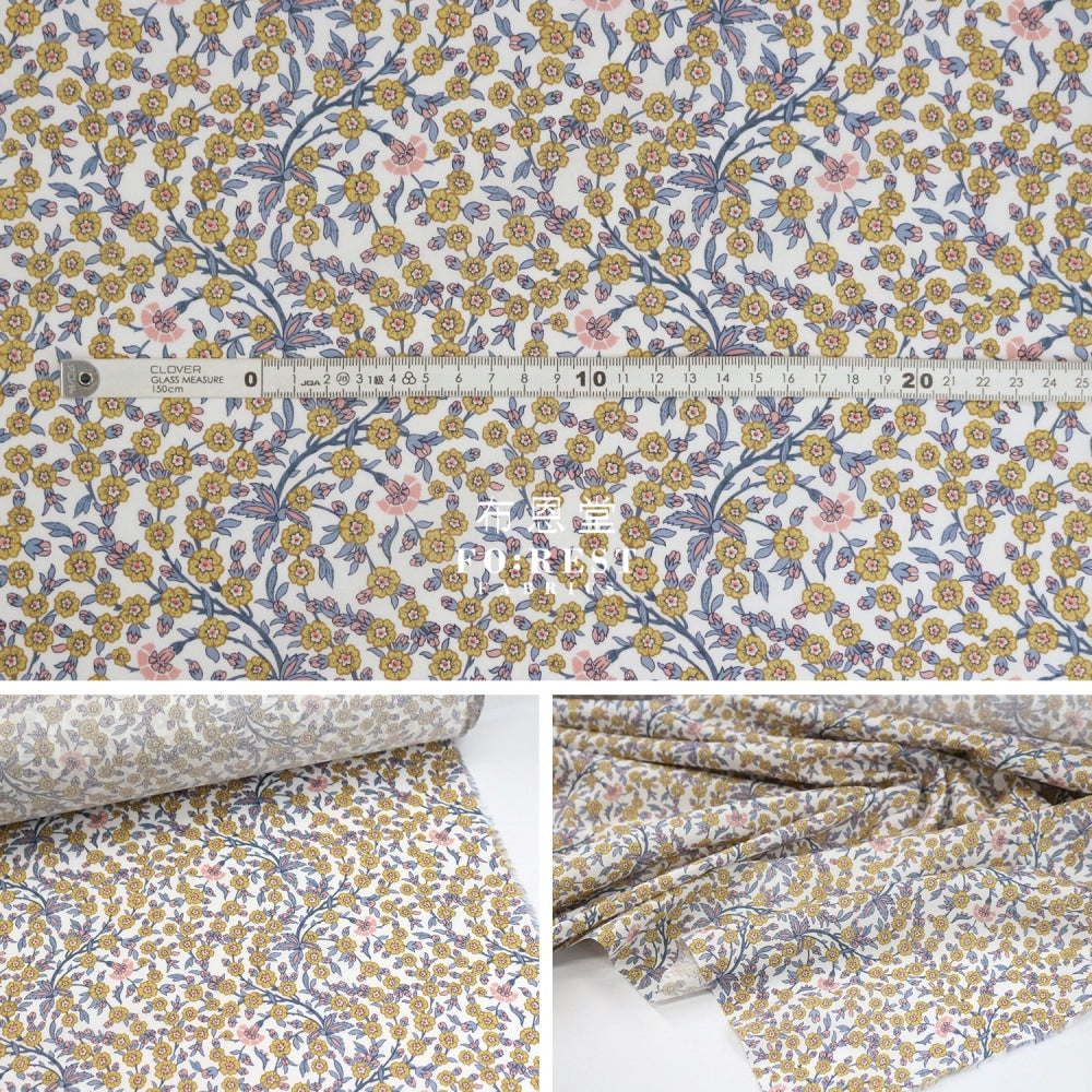 Liberty Of London (Cotton Tana Lawn Fabric) - Empress Mustard Cotton