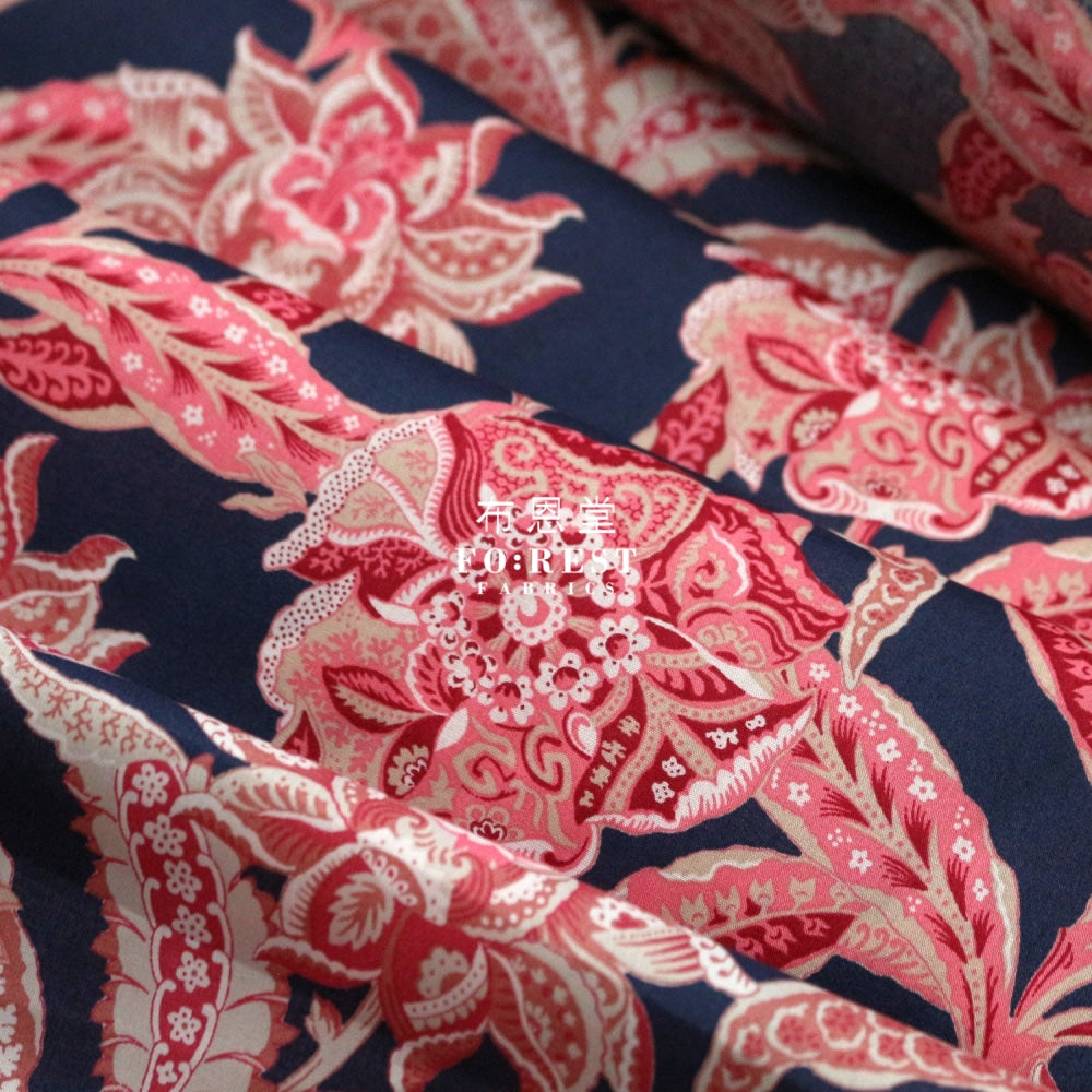 Liberty Of London (Cotton Tana Lawn Fabric) - Floral Chintz Red Cotton