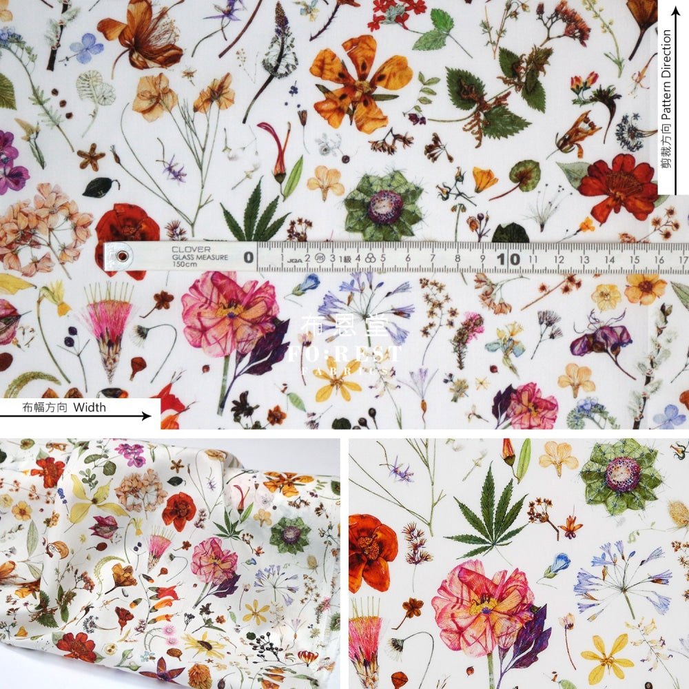 Liberty Of London (Cotton Tana Lawn Fabric) - Floral Eve Cotton