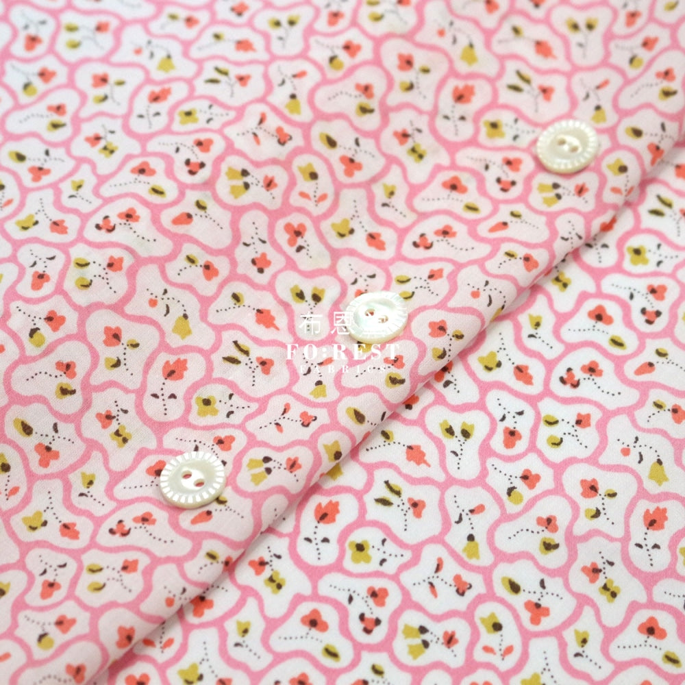 Liberty Of London (Cotton Tana Lawn Fabric) - Floral Paving Cotton