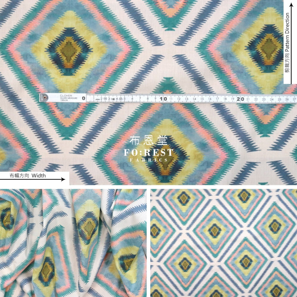 Liberty Of London (Cotton Tana Lawn Fabric) - Geo Jewel Cotton