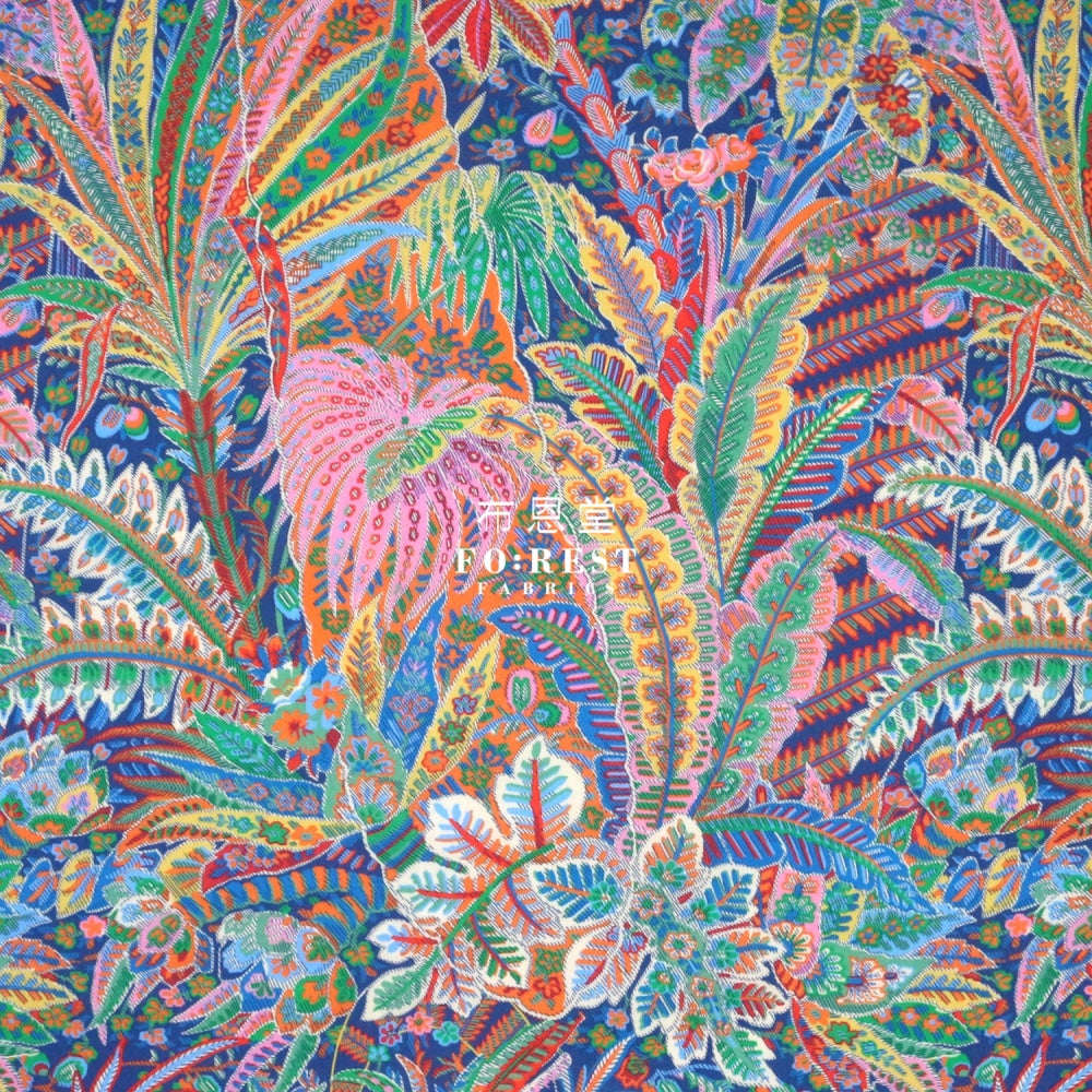 Liberty Of London (Cotton Tana Lawn Fabric) - Grosvenor Voyage Blue Cotton