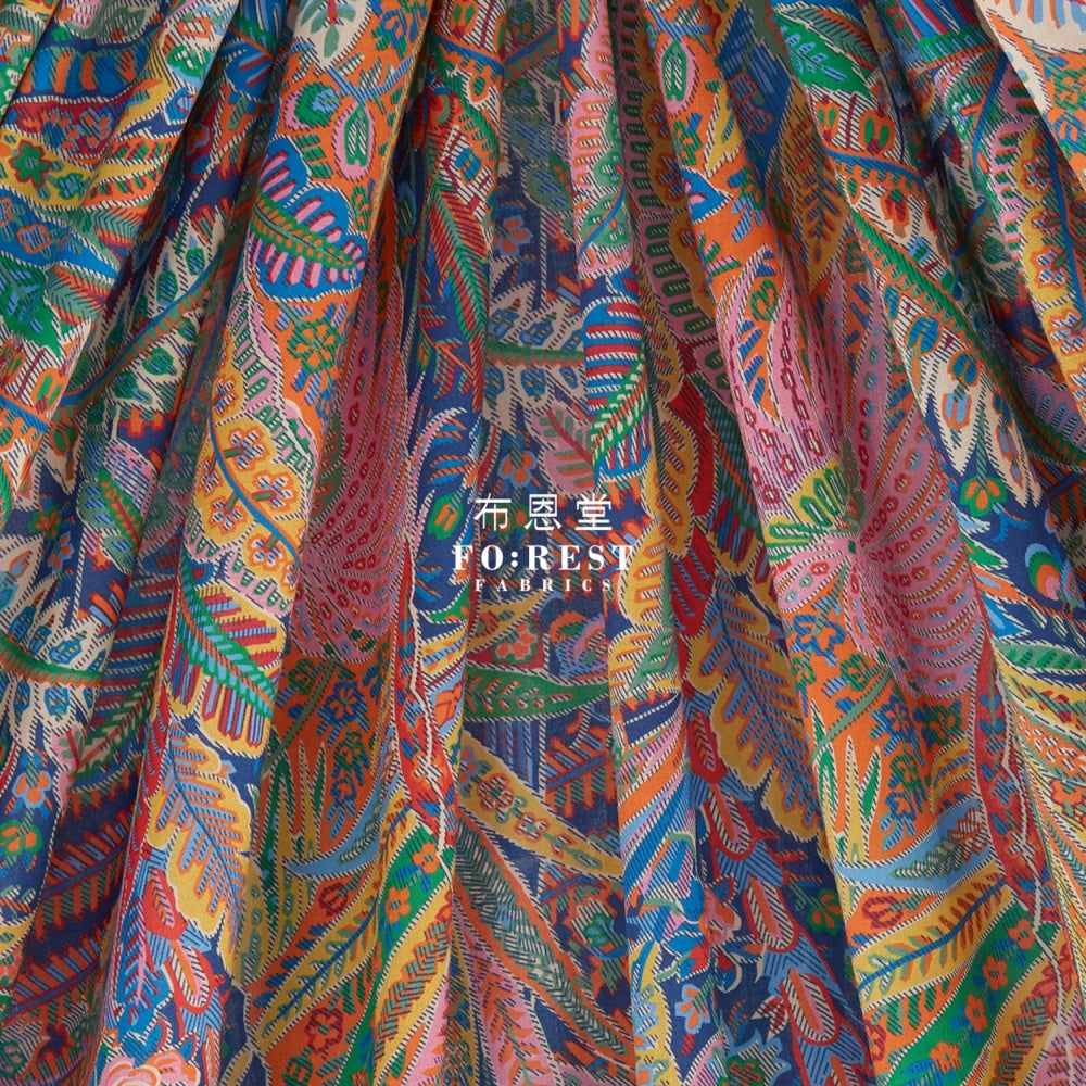 Liberty Of London (Cotton Tana Lawn Fabric) - Grosvenor Voyage Blue Cotton