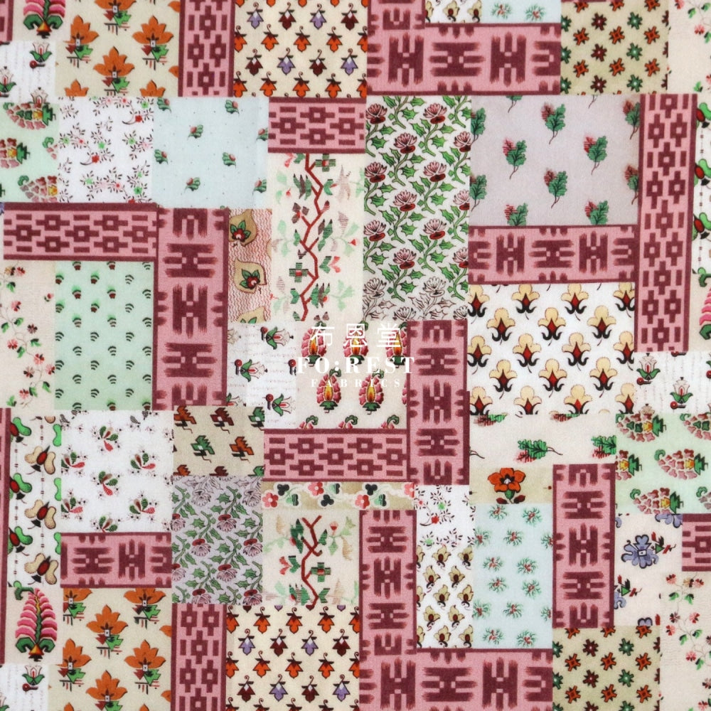 Liberty Of London (Cotton Tana Lawn Fabric) - Ikat Neats Red Cotton