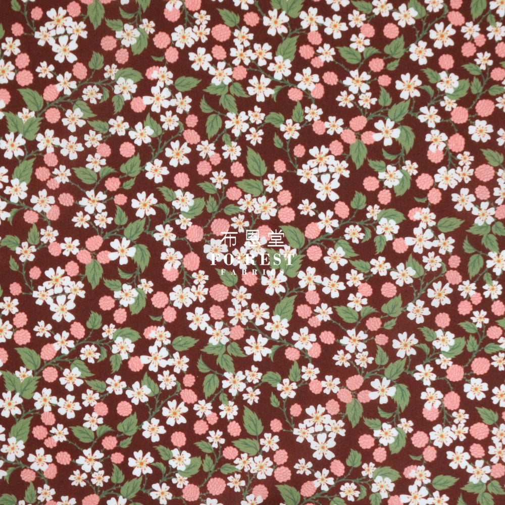 Liberty Of London (Cotton Tana Lawn Fabric) - Karens Choice Wine Cotton
