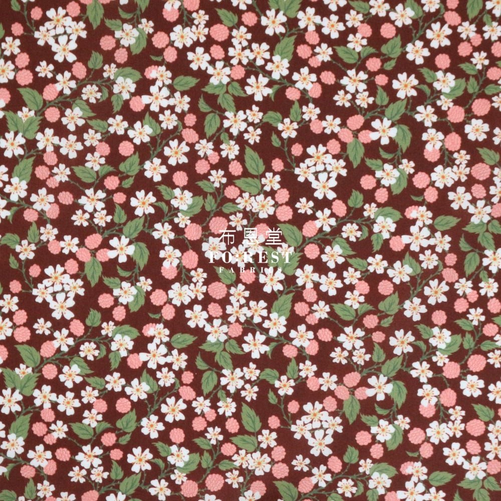 Liberty of London (Cotton Tana Lawn Fabric) - Karen's Choice Wine - FO:REST Fabric 布恩堂Liberty fabrictana lawnjapanese fabricykk zipper