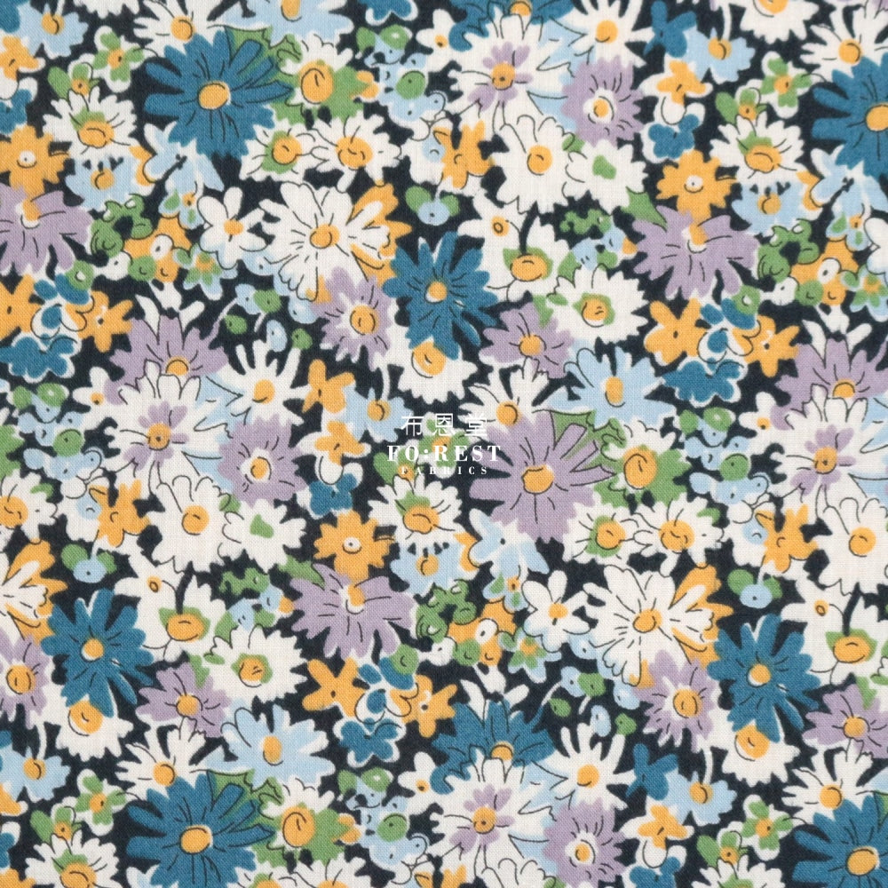 Liberty Of London (Cotton Tana Lawn Fabric) - Libby Blue Cotton
