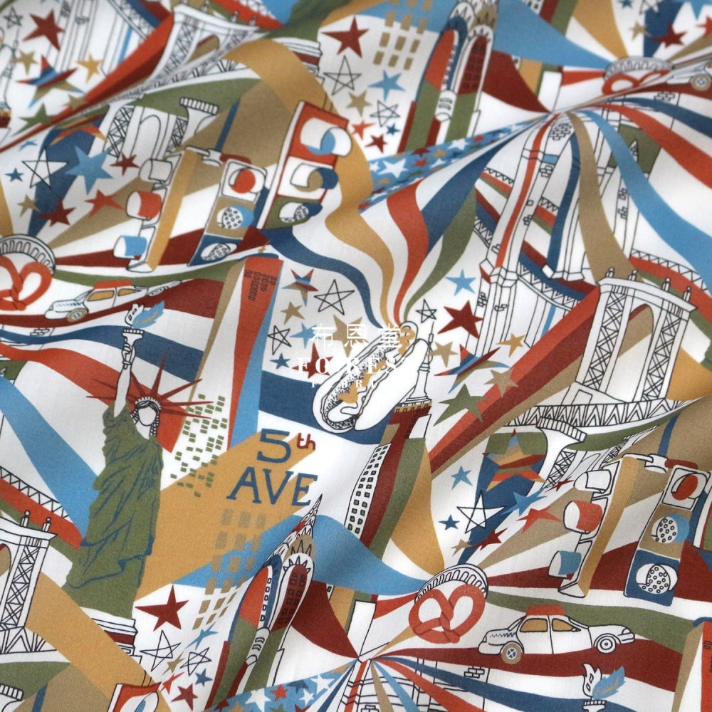 Liberty Of London (Cotton Tana Lawn Fabric) - Manhattan Brown Cotton