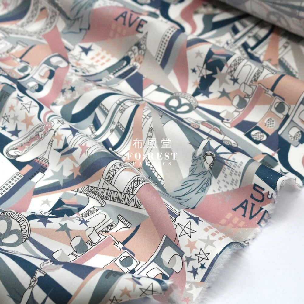 Liberty Of London (Cotton Tana Lawn Fabric) - Manhattan Light Cotton