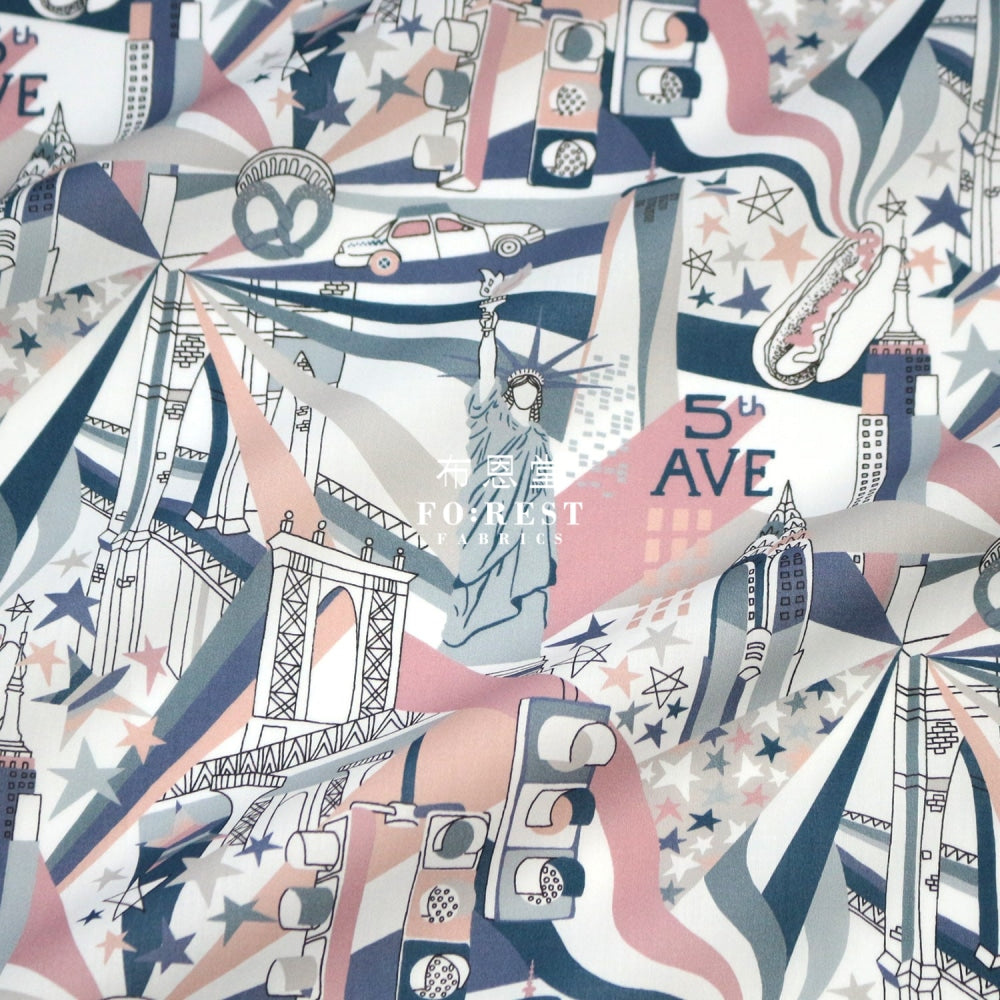 Liberty Of London (Cotton Tana Lawn Fabric) - Manhattan Light Cotton