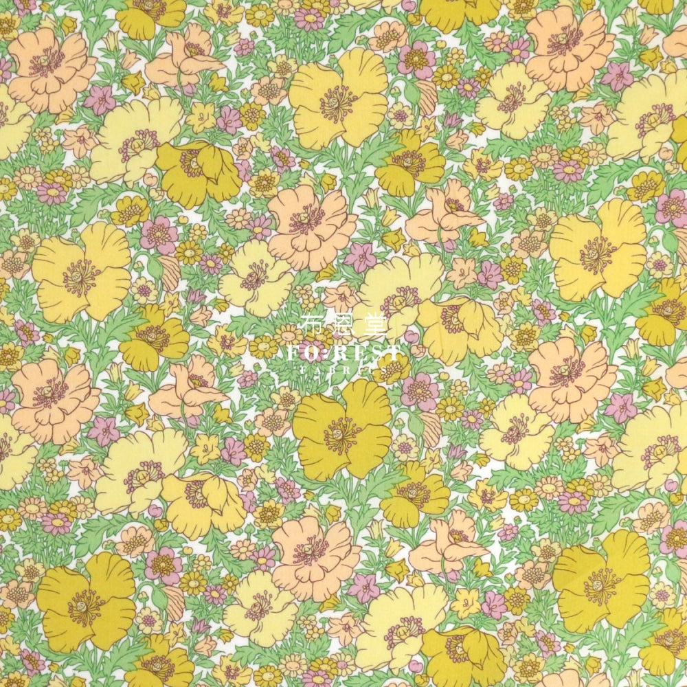 Liberty Of London (Cotton Tana Lawn Fabric) - Meadow Song B Cotton