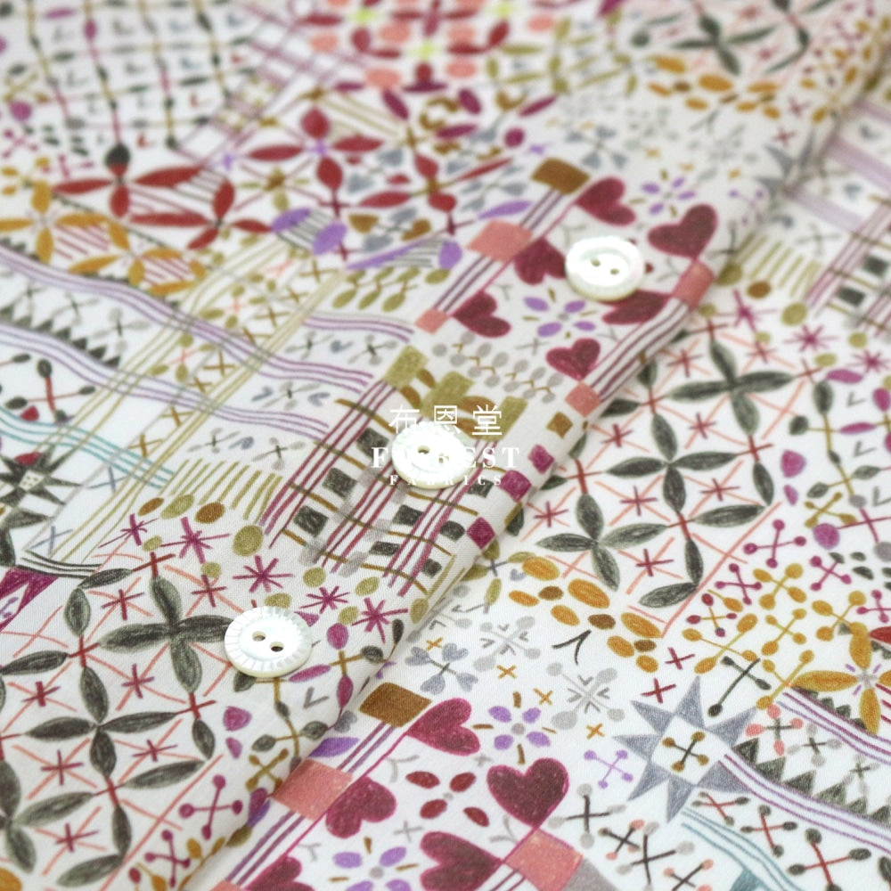 Liberty Of London (Cotton Tana Lawn Fabric) - Monika Dark Cotton
