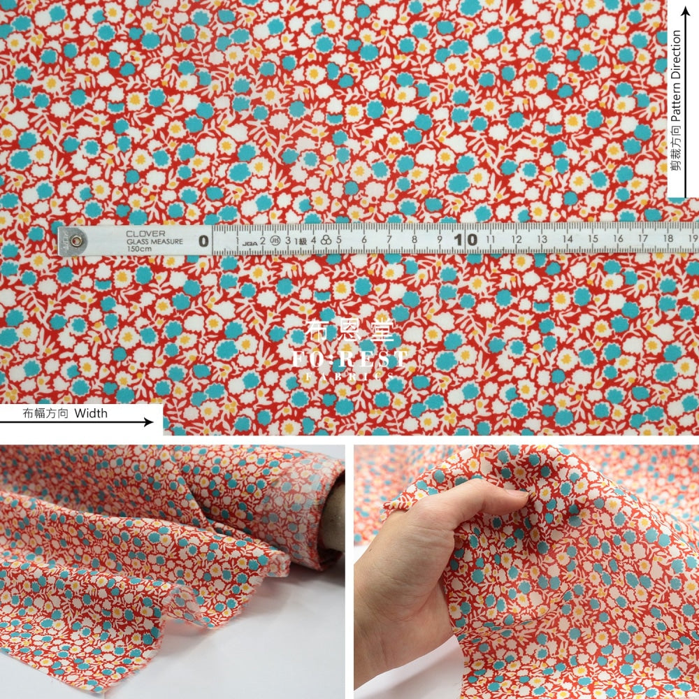 Liberty Of London (Cotton Tana Lawn Fabric) - Moroccan Flowers Cotton