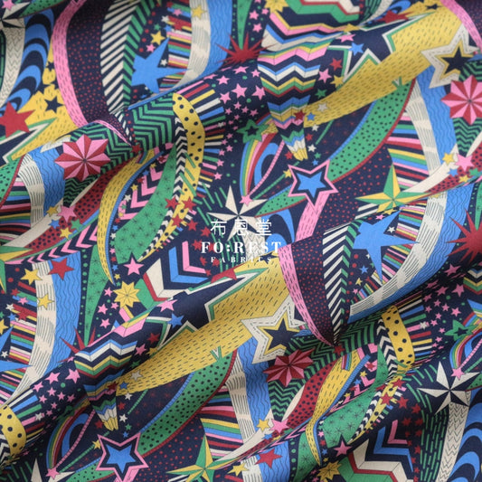 Liberty Of London (Cotton Tana Lawn Fabric) - My Little Star Blue Cotton