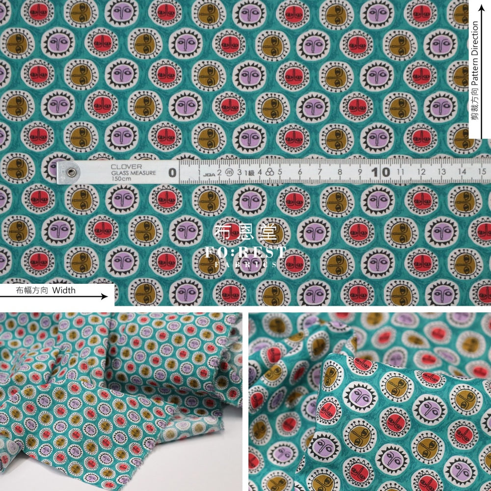 Liberty Of London (Cotton Tana Lawn Fabric) - Noon Green Cotton