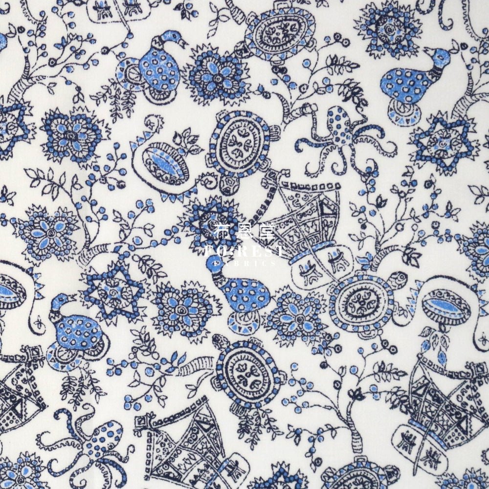Liberty of London (Cotton Tana Lawn Fabric) - Opera Carousel - FO:REST Fabric 布恩堂Liberty fabrictana lawnjapanese fabricykk zipper