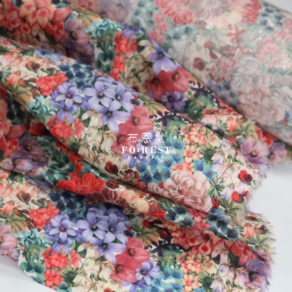 Liberty Of London (Cotton Tana Lawn Fabric) - Painted Travels A Cotton