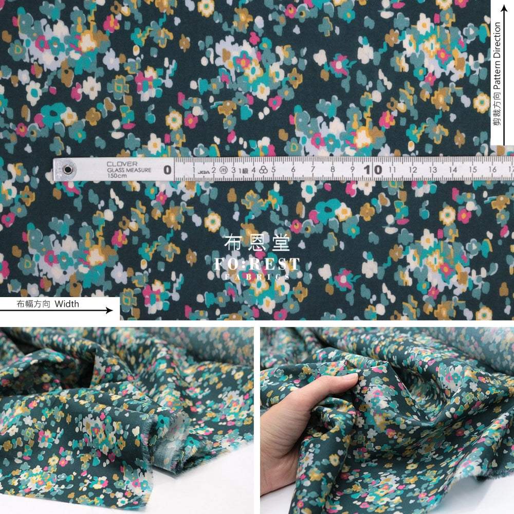 Liberty Of London (Cotton Tana Lawn Fabric) - Paisley Flowers Cotton