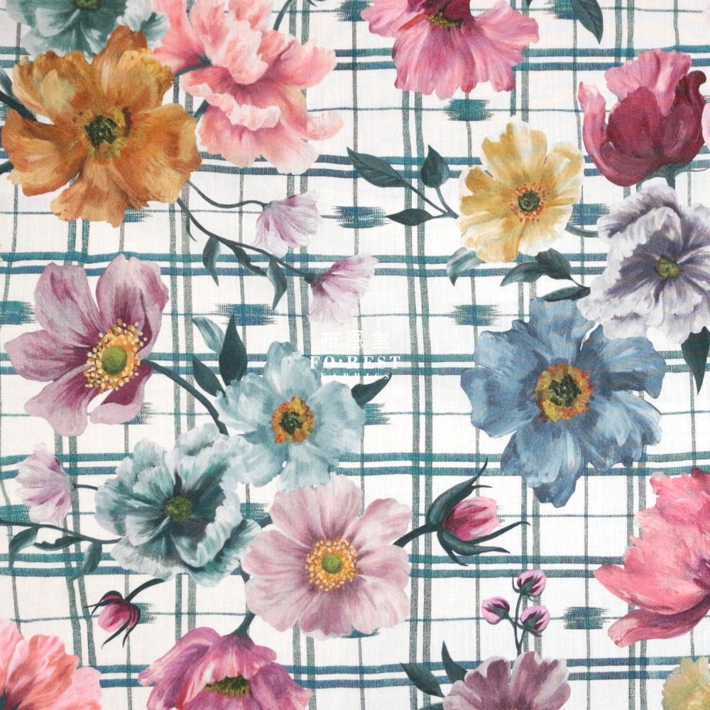 Liberty of London (Cotton Tana Lawn Fabric) - Picnic Flower - FO:REST Fabric 布恩堂Liberty fabrictana lawnjapanese fabricykk zipper