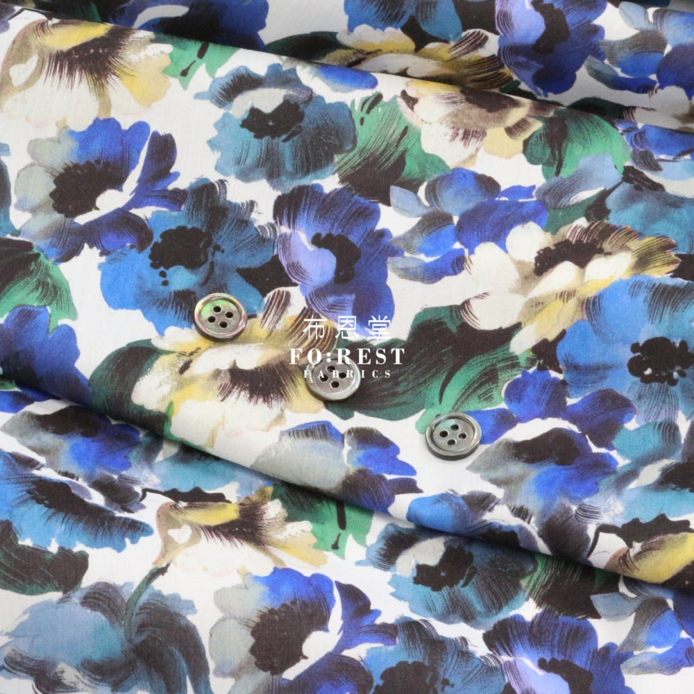 Liberty Of London (Cotton Tana Lawn Fabric) - Poppy Canvas Cotton