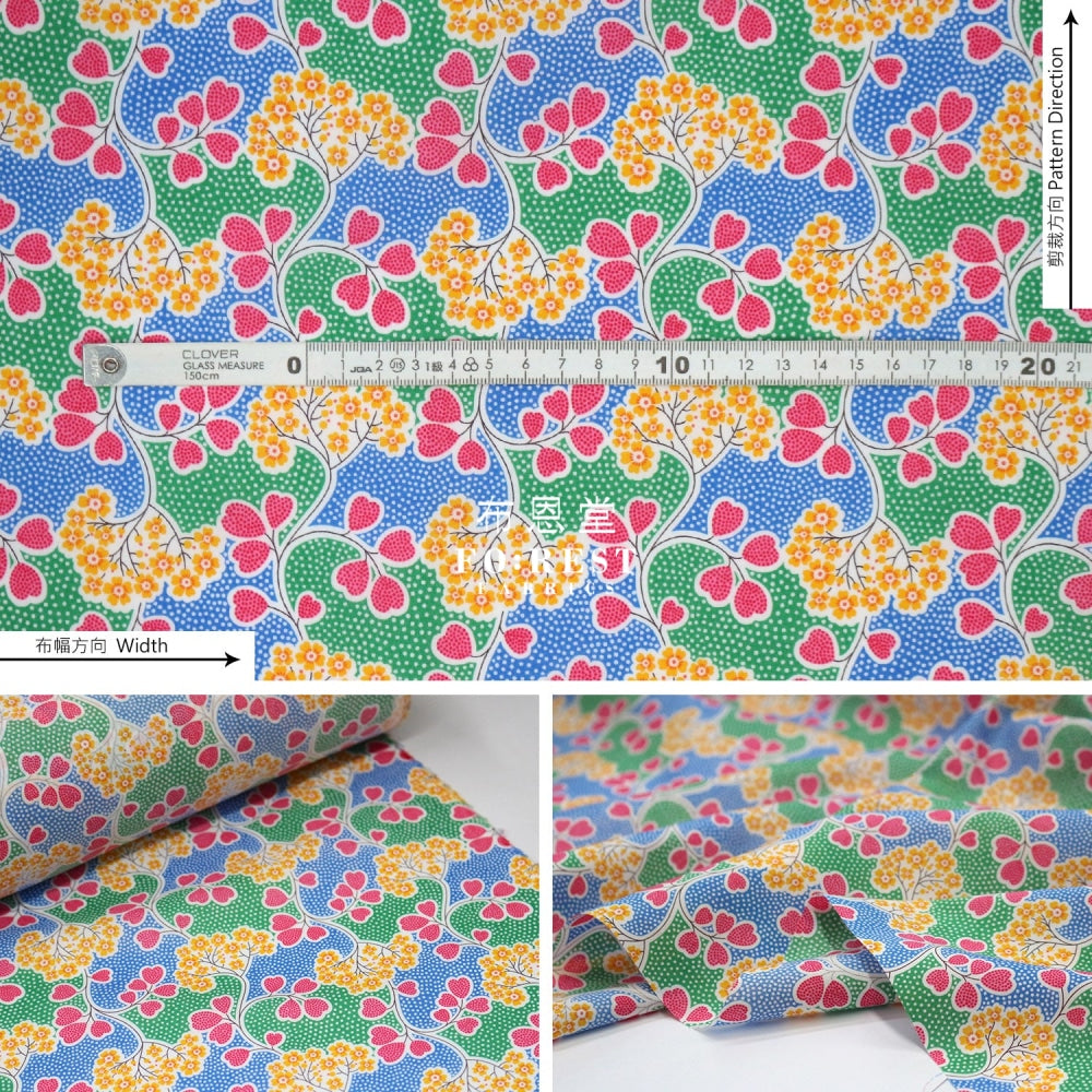 Liberty Of London (Cotton Tana Lawn Fabric) - Primula Point Blue Cotton