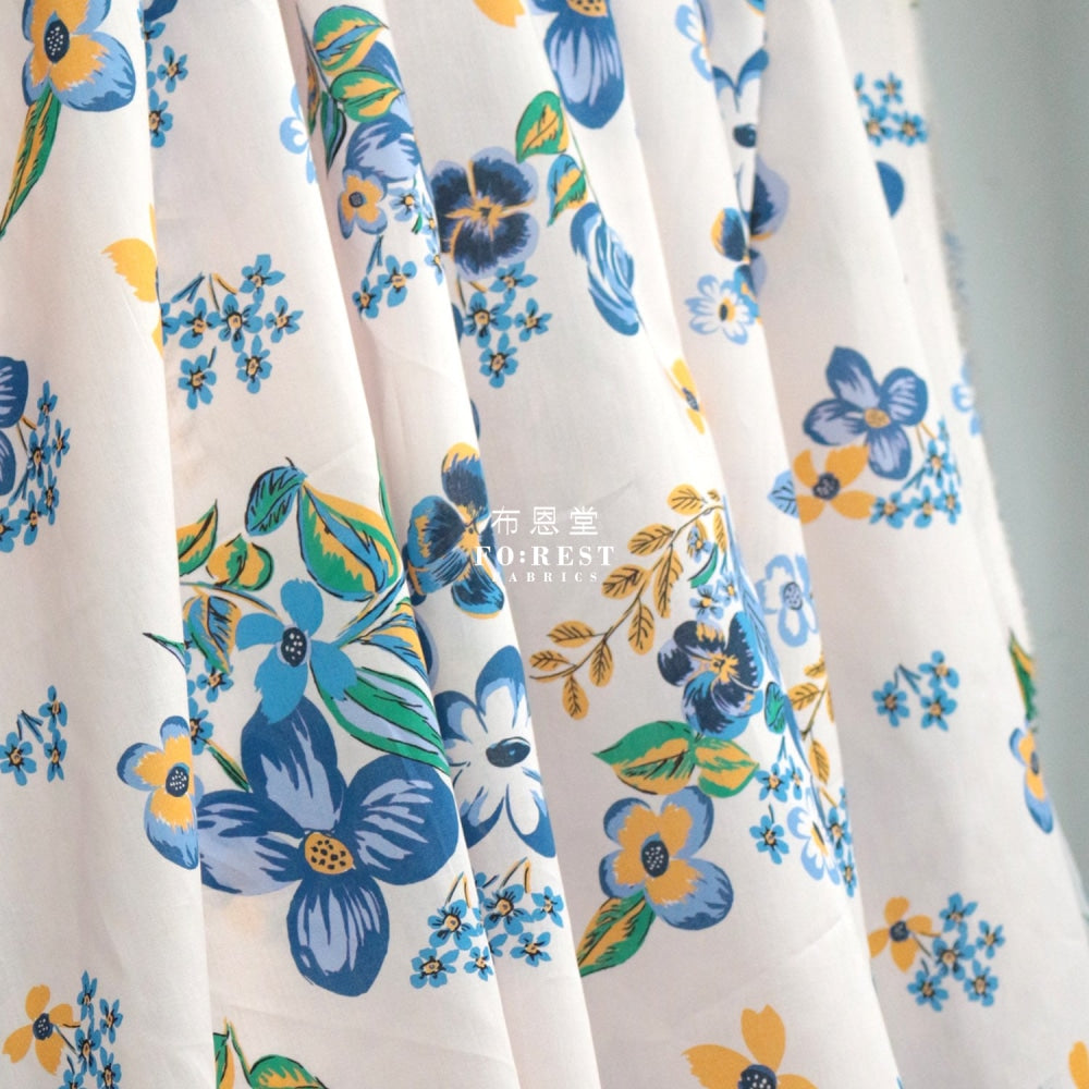 Liberty Of London (Cotton Tana Lawn Fabric) - Riviera Bouqet Lt.pink Cotton