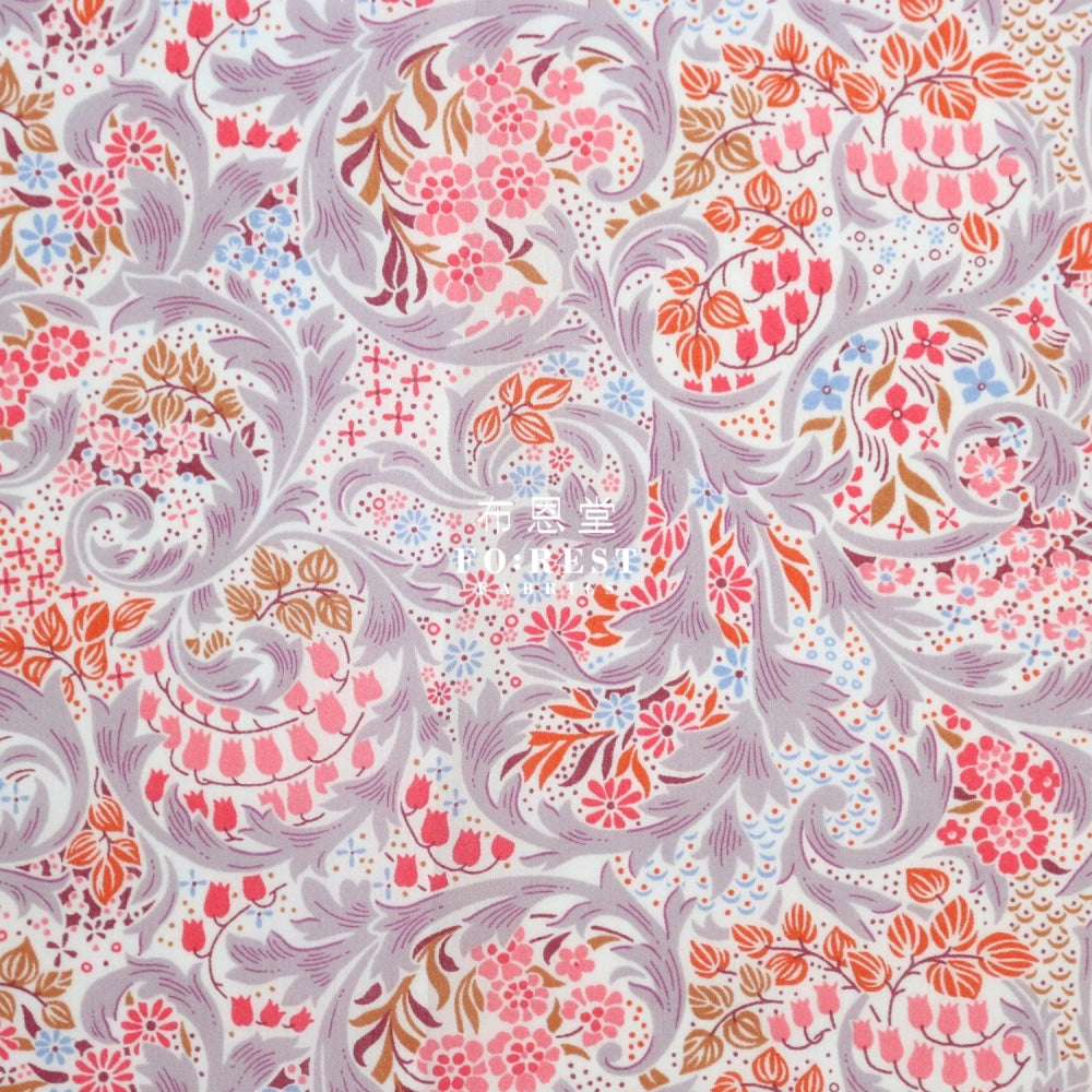 Liberty Of London (Cotton Tana Lawn Fabric) - Sleeping Beauty Red Cotton