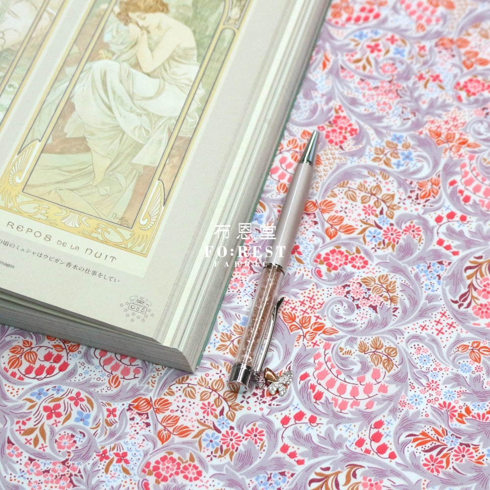 Liberty Of London (Cotton Tana Lawn Fabric) - Sleeping Beauty Red Cotton