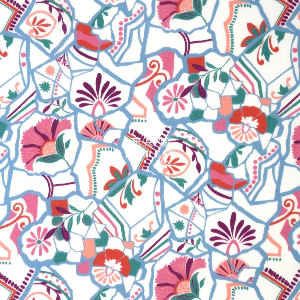 Liberty of London (Cotton Tana Lawn Fabric) - Spanish Tiles - FO:REST Fabric 布恩堂Liberty fabrictana lawnjapanese fabricykk zipper