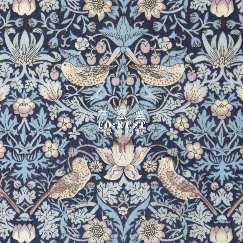 Liberty Of London (Cotton Tana Lawn Fabric) - Strawberry Thief 40Th Cotton