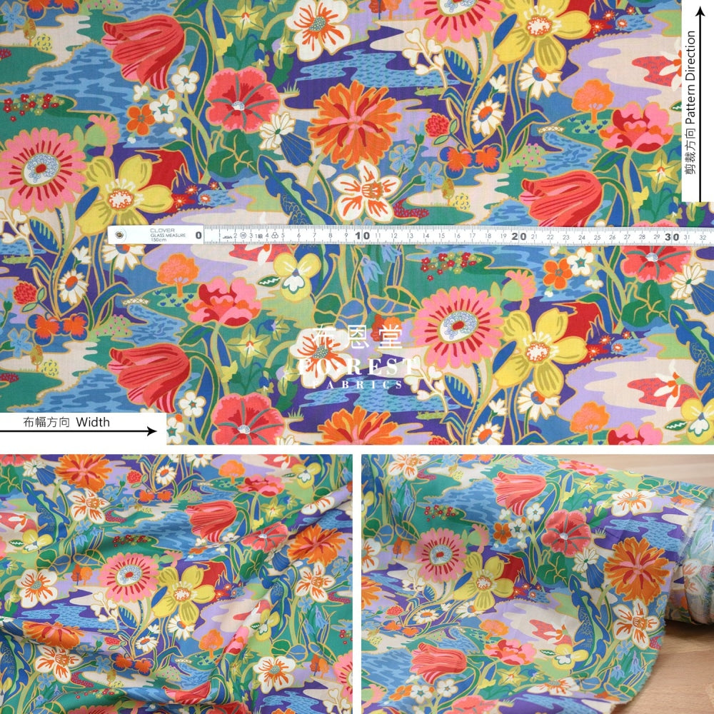 Liberty Of London (Cotton Tana Lawn Fabric) - Sunshine Meadow Cotton